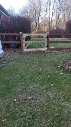 Wood fence built by RB Fence