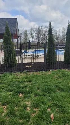 Aluminum fence built by RB Fence