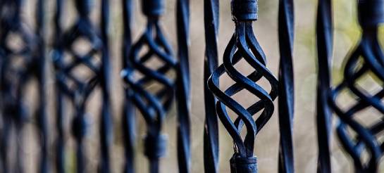 Wrought-Iron Fence, Ornamental Forging, Forged Elements
